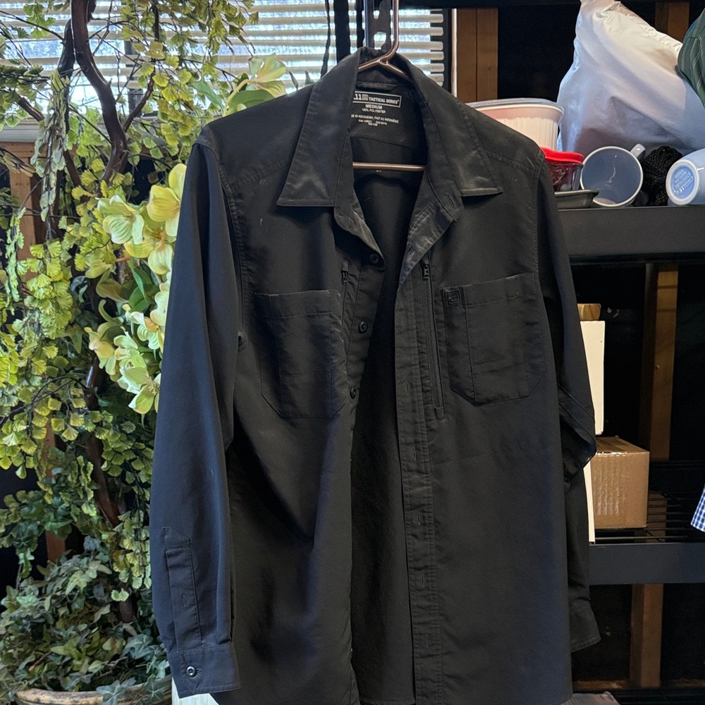 5.11 Tactical Black Casual Button Down Shirt